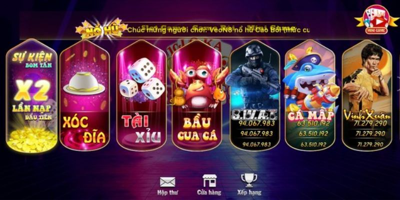 Các đầu game thịnh hành tại cổng 789BET