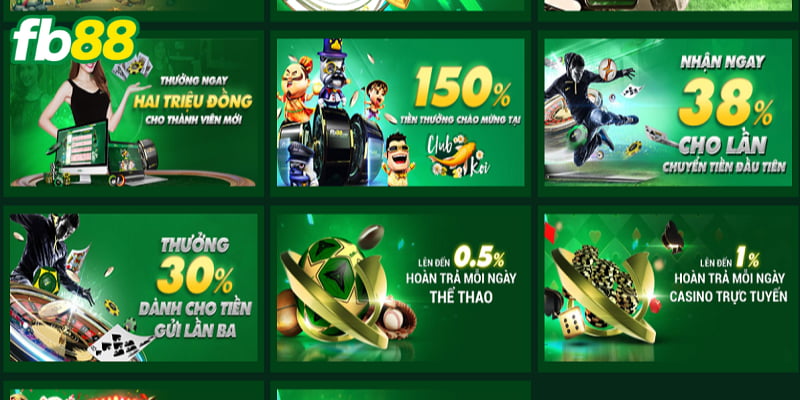 Chương trình khuyến mãi FB88 dành cho hội viên VIP