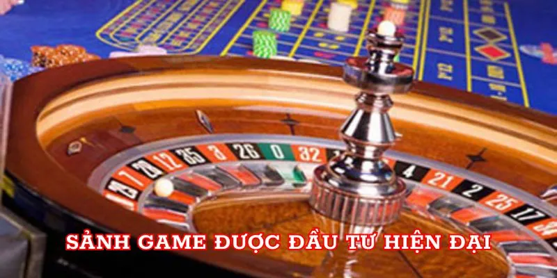 Sảnh game được đầu tư hiện đại