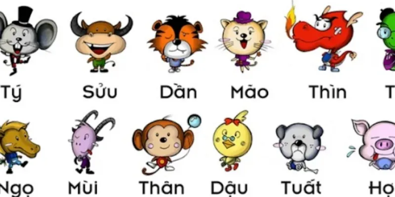 Các con số tương ứng với bộ lô đề 12 con giáp tại New88