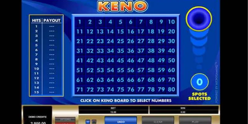 Cách chơi Keno online chi tiết giúp trúng lớn