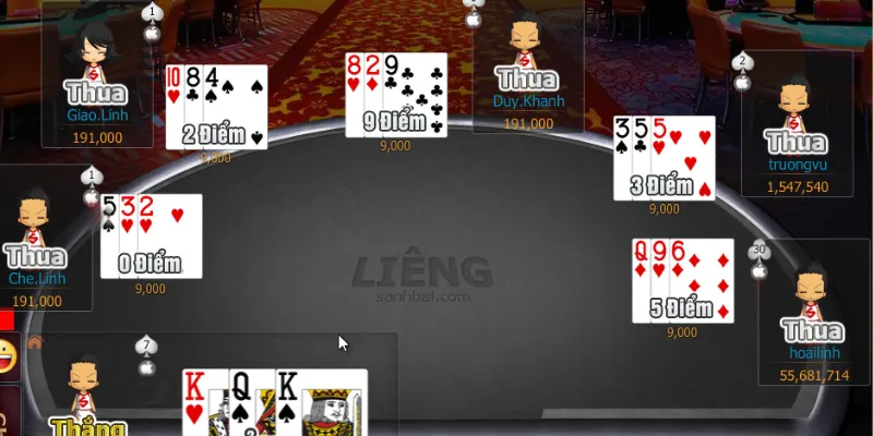 Cách nhận diện tay bài mạnh trong Liêng