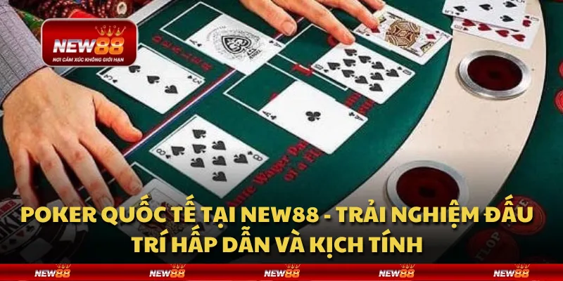 Poker quốc tế tại New88 - Trải nghiệm đấu trí hấp dẫn và kịch tính