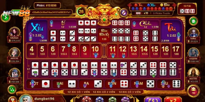 Các kiểu cầu Sicbo hay xuất hiện cùng cách nhận diện