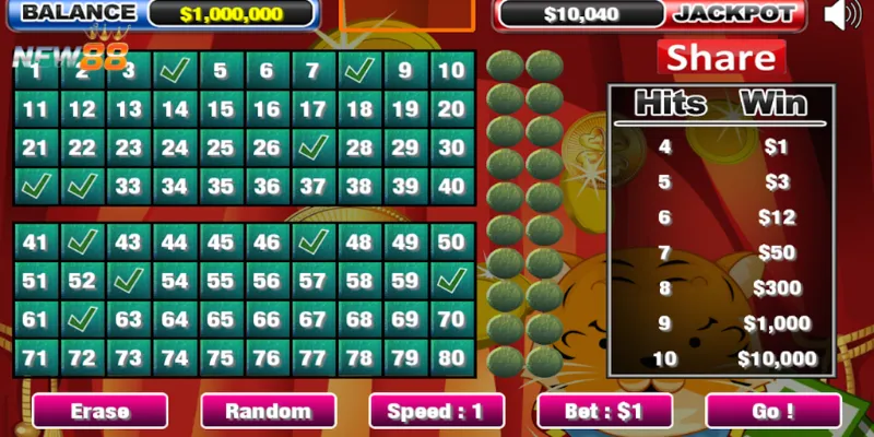 Chiến thuật chọn số Keno chuẩn xác và hiệu quả